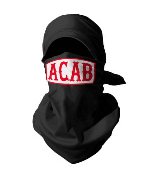 Shirtmask "A. C. A. B" 2 farbig